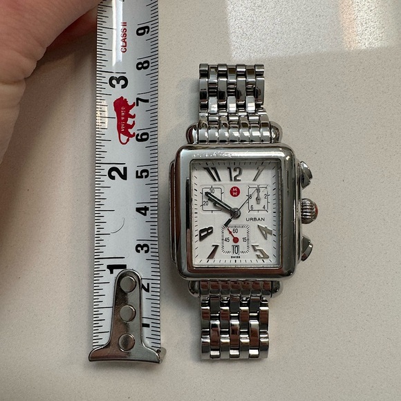 Michele Silver Deco Watch Without Diamonds - Picture 9 of 11